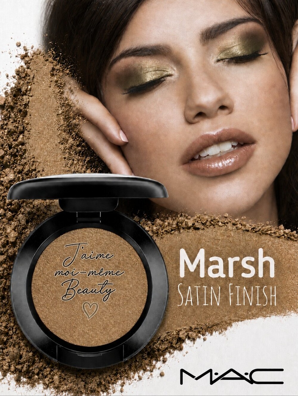 MAC Cosmetics Marsh Satin Finish Eyeshadow — Smoked Olive Green Brown
